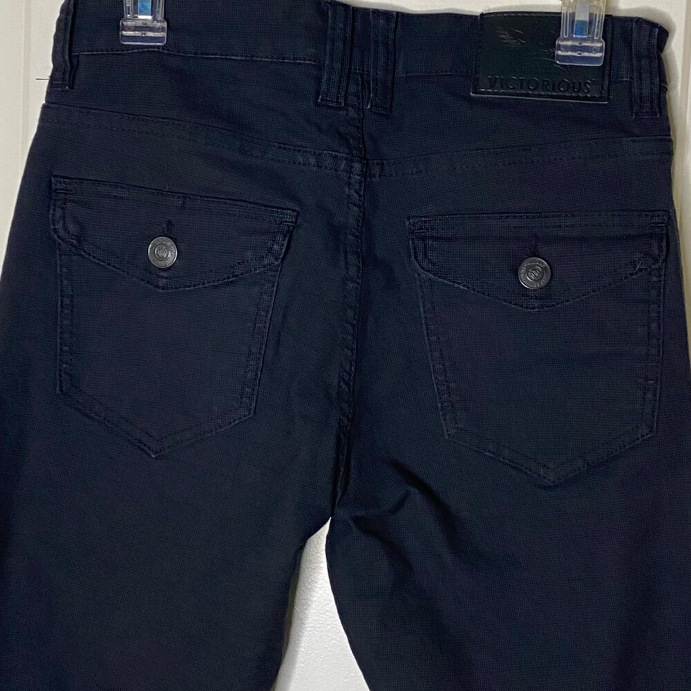 Victorious Premium Jeans Men’s W30 L30 Black Slim Straight Fit Casual Streetwear - Picture 7 of 8